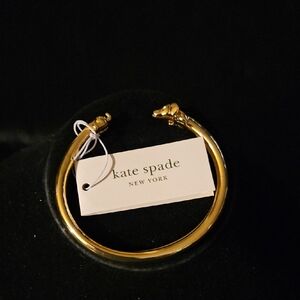 Kate Spade Gold Dog Open Cuff  Bracelet